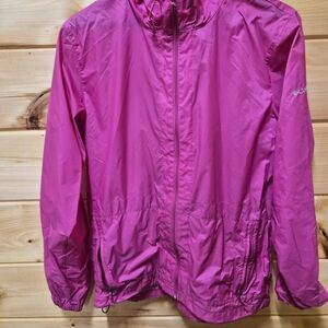 Columbia Pink Lightweight Windbreaker Jacket